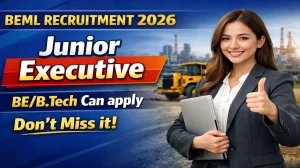 BEML Junior Executive Recruitment 2026 Out - Apply Online 78 Posts