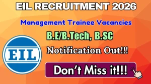 EIL Management Trainee Recruitment 2026 Out - Apply Online 59 Posts