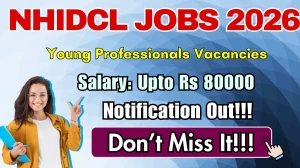 NHIDCL Young Professionals Recruitment 2026 Out - Apply Online 37 Posts