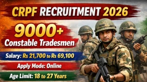 CRPF Constable Recruitment 2026 Out - Apply Online 9195 Posts