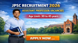JPSC Assistant Professor Recruitment 2026 Out - Apply Online 90 Posts