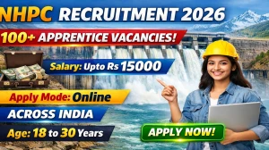 NHPC Apprentice Recruitment 2026 Out - Apply Online 182 Posts
