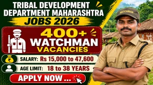 Tribal Development Department Maharashtra Watchman Recruitment 2026 Out - Apply ...