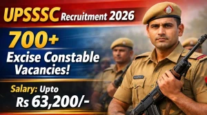 UPSSSC Excise Constable Recruitment 2026 Out - Apply Online 722 Posts