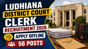 Ludhiana Court Clerk Recruitment 2026 - Apply Offline for 56 Posts