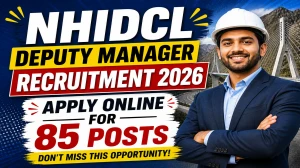 NHIDCL Deputy Manager (Technical) Recruitment 2026: 85 Vacancies, Notification P...