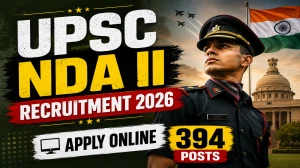 UPSC NDA 2 Notification 2026 Out for 394 Vacancies - Apply Online Now