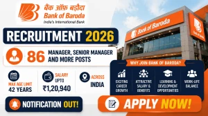 Bank of Baroda C&IC Recruitment 2026 - 86 Officer Posts (Manager to Chief Manage...