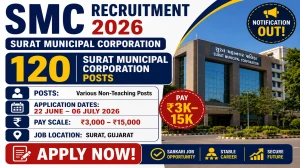 SMC Recruitment 2026 - 120 Surat Municipal Corporation Posts | Apply 22 June–06 ...