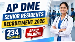 AP DME Senior Residents Recruitment 2026 - Apply Online for 234 Posts