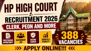 HP High Court Recruitment 2026 - Apply Online for 388 Clerk, Stenographer, Peon ...