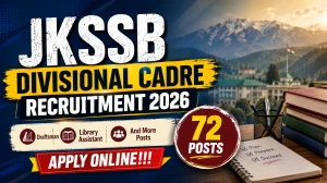 JKSSB Divisional Cadre Recruitment 2026 Notification Out for 72 Posts - Apply On...