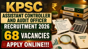 KPSC Assistant Controller & Audit Officer Recruitment 2026 - Apply Online for 68...