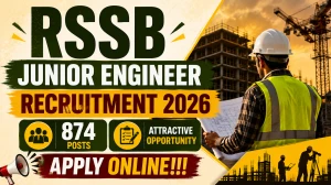 RSSB Junior Engineer Recruitment 2026 - Apply Online for 874 JE Posts