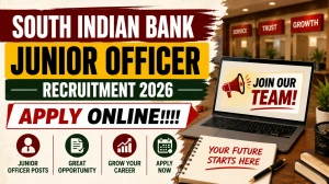 South Indian Bank Junior Officer Recruitment 2026 - Apply Online for Business Pr...
