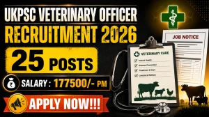 UKPSC Veterinary Officer Recruitment 2026 - Apply Online for 25 Posts
