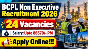 BCPL Non Executive Recruitment 2026 - Apply Online for 24 Foreman, Operator, Tec...