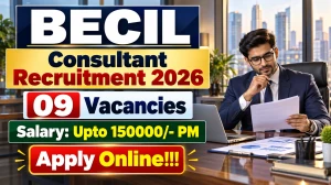 BECIL Consultant Recruitment 2026 - Online Form For 09 Legal Consultant, Procure...