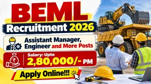 BEML Executive Recruitment 2026 - Apply Online for 13 Assistant Manager & Engine...
