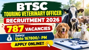 BTSC Touring Veterinary Officer Recruitment 2026 Notification OUT - Apply Online...
