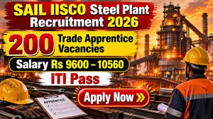 SAIL IISCO Steel Plant Burnpur Trade Apprentice Recruitment 2026 - Apply Online ...