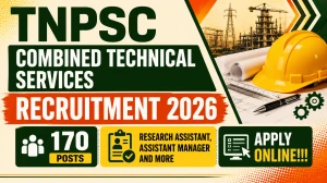 TNPSC Combined Technical Services Recruitment 2026 - Apply Online for 170 Posts
