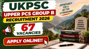 UKPSC PCS Recruitment 2026 Notification Out - Apply Online for 67 Upper PCS Vaca...