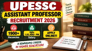 UPESSC Assistant Professor Recruitment 2026 - Apply Online for 1936 Posts