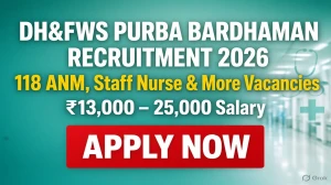 DH&FWS Purba Bardhaman Recruitment 2026 - 118 ANM, Staff Nurse and More Posts, A...