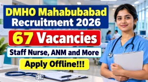 DMHO Mahabubabad Recruitment 2026 - Apply Offline for 67 NHM Posts