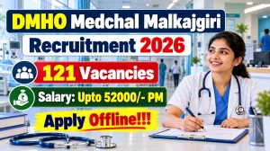 DMHO Medchal Malkajgiri Recruitment 2026 - Apply Offline for 121 Medical Officer...