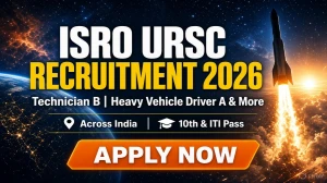 ISRO URSC Recruitment 2026: Apply Online for Technician B & Driver Posts