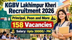 KGBV Lakhimpur Kheri Recruitment 2026 - Apply Offline For 158 Vacancies