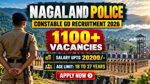 Nagaland Police Constable GD Recruitment 2026  - Apply Online for 1137 Posts