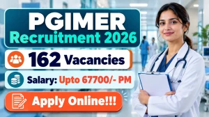 PGIMER Recruitment 2026 - Apply Online for 162 Senior Resident & Demonstrator Po...