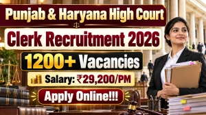 Punjab & Haryana High Court Clerk Recruitment 2026 - Apply Online for 1270 Posts