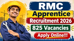 RMC Apprentice Recruitment 2026 - Apply Online for 825 Apprentice Vacancies