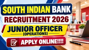 South Indian Bank Junior Officer Recruitment 2026 - Apply Online